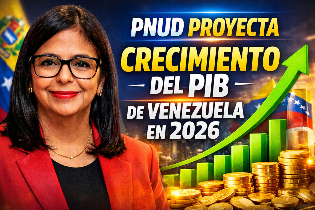 PNUD proyecta crecimiento del PIB de Venezuela en 2026 economía avanzaría 7,4% pese a alta inflación