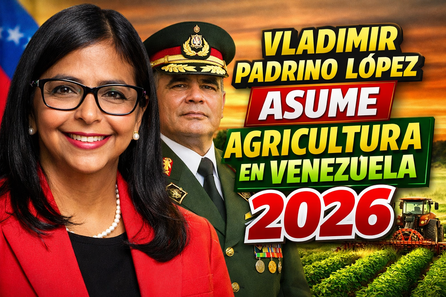 Vladimir Padrino López asume Agricultura en Venezuela 2026 cambios en el gabinete buscan reactivar la producción agropecuaria